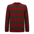 H * Takerlama Freddy disfraz de Halloween para adulto suéter rojo Krueger película de terror Fiesta Temática carnaval TopLO"