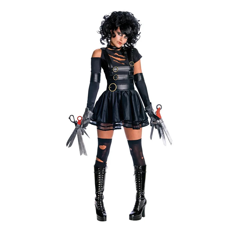 Halloween Women Scissor Hand Edward Film and Television Play Costume Party Carnival Party Dance Performance Wear