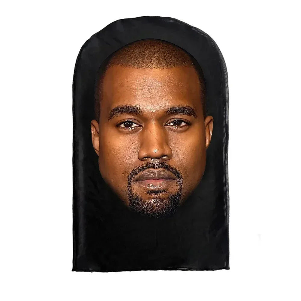 Divertida máscara facial completa con estampado 3D, máscaras faciales de celebridades, malla elástica, accesorios para fiesta de Halloween, pasamontañas, cubiertas para la cabeza