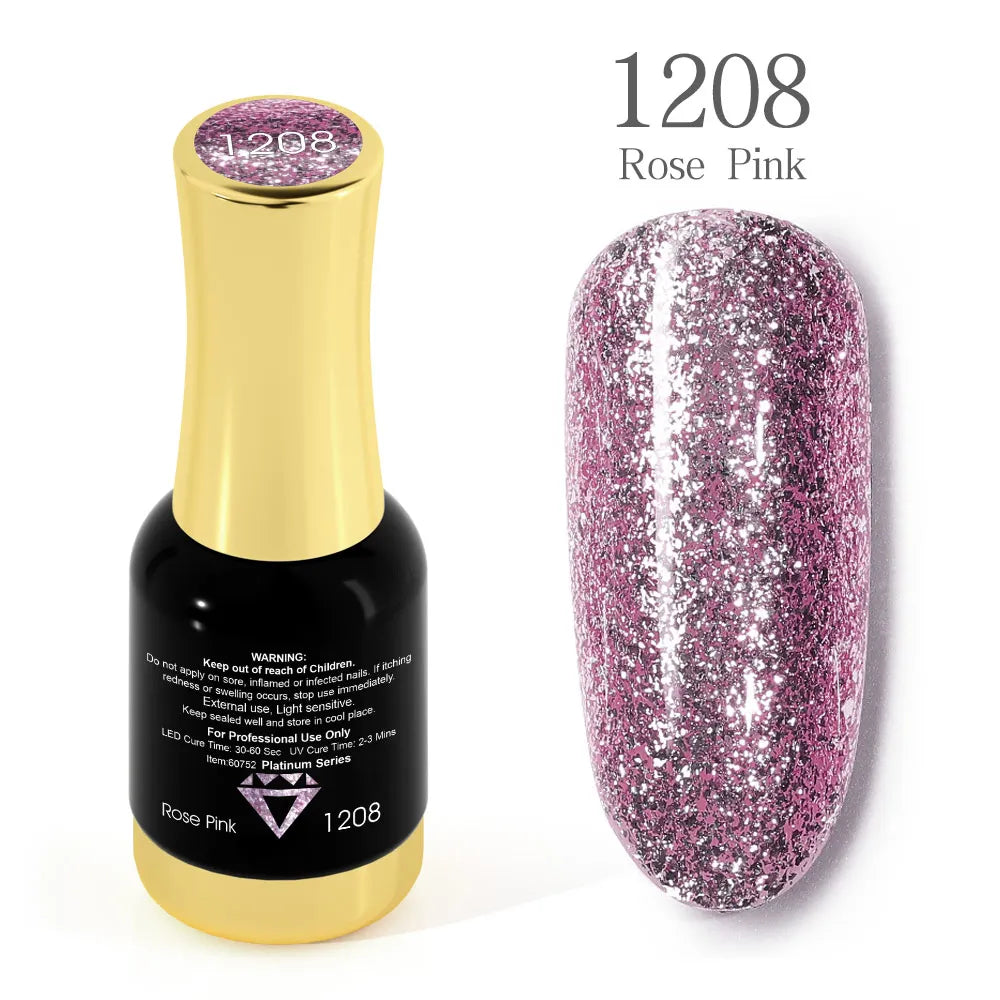 Venalisa Super Color Gel Varnish 12ml Diamond Shining Glitter Sequin Starry Platinum Nail Enamel Long Lasting Time Gel Polish