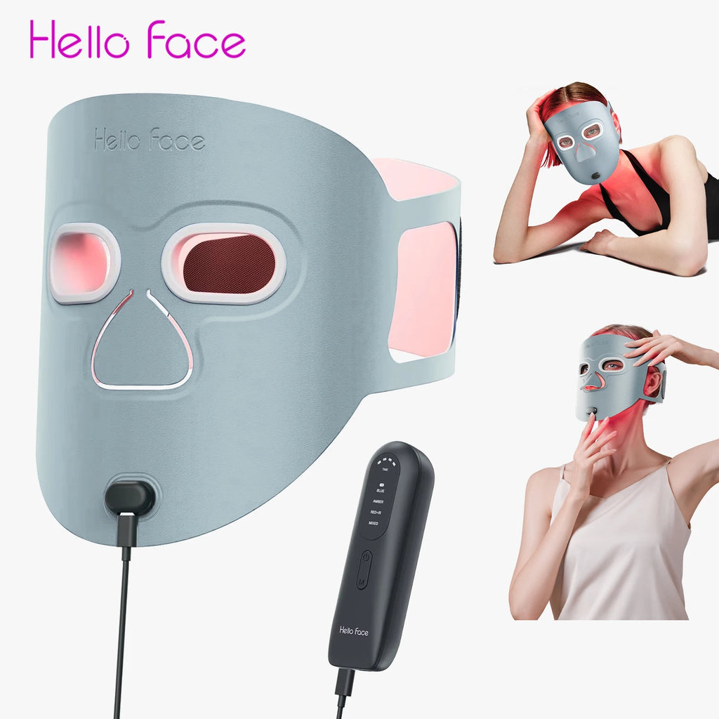 Dispositivo de máscara LED Hello Face M500S, herramienta para el cuidado de la piel, el mejor regalo para amantes, padres y amigos