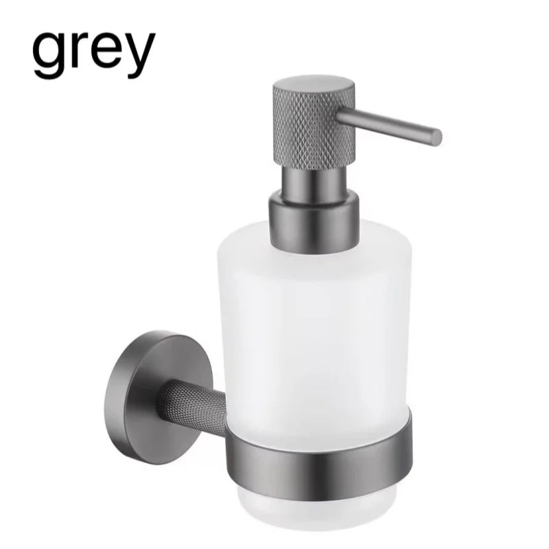 Brushed Rose Gold Bathroom Accessories Hardware Stainless Steel Material Wall Mount Cleaning Tool Soap Dispenser Seven Colors