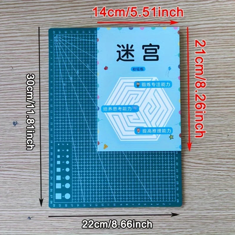 1 Pcs Children Concentration Maze Training Book Student Thinking Development Toy Attention Training