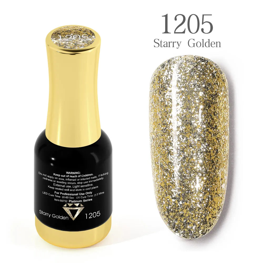 Venalisa Super Color Gel Varnish 12ml Diamond Shining Glitter Sequin Starry Platinum Nail Enamel Long Lasting Time Gel Polish