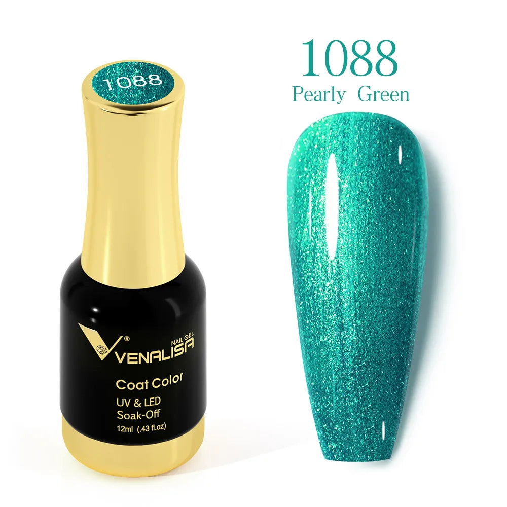 Venalisa Super Color Gel Varnish 12ml Diamond Shining Glitter Sequin Starry Platinum Nail Enamel Long Lasting Time Gel Polish