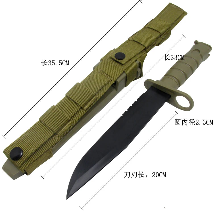 Simulation Student Rubber M9 Training Knife Model Children's Toy Knife