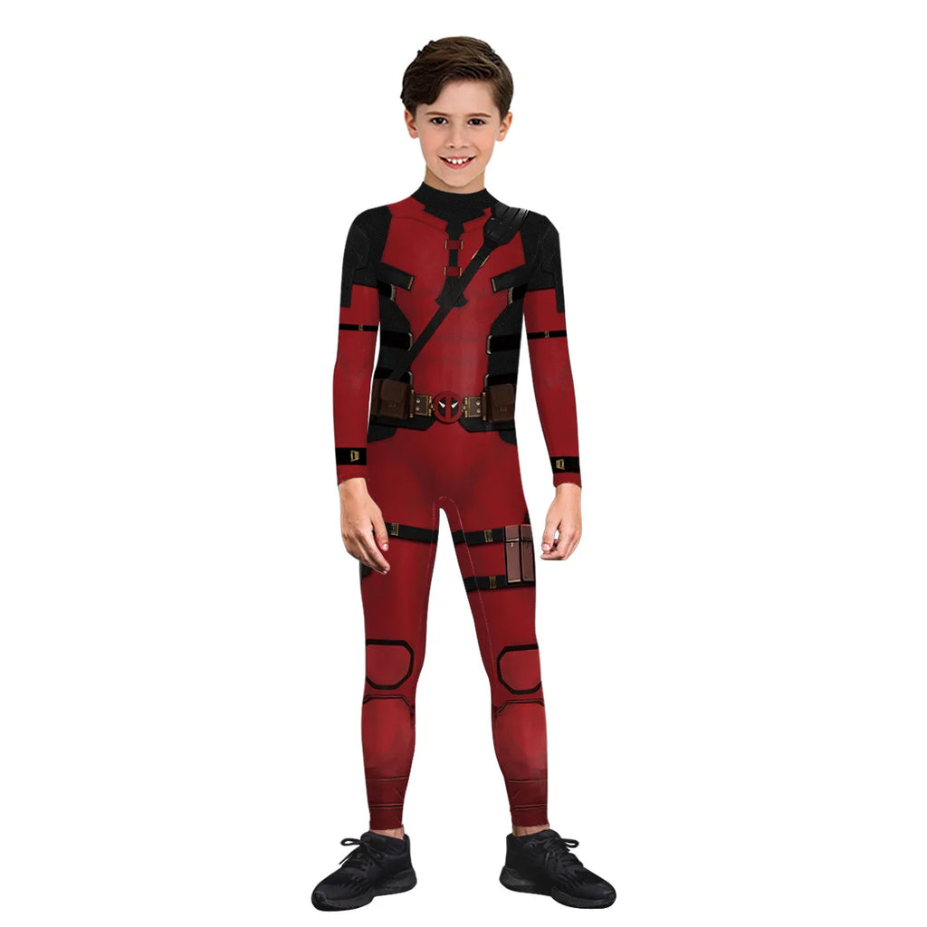 Superhéroe hombres película Deadpool Wolverine disfraces Cosplay Halloween mono actuación fiesta Zentai mono