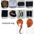 Disfraz de Nakahara Chuuya, incluye sombrero, uniforme, gabardina, pantalones, trajes de talla grande, fiesta de Halloween para Comic Con