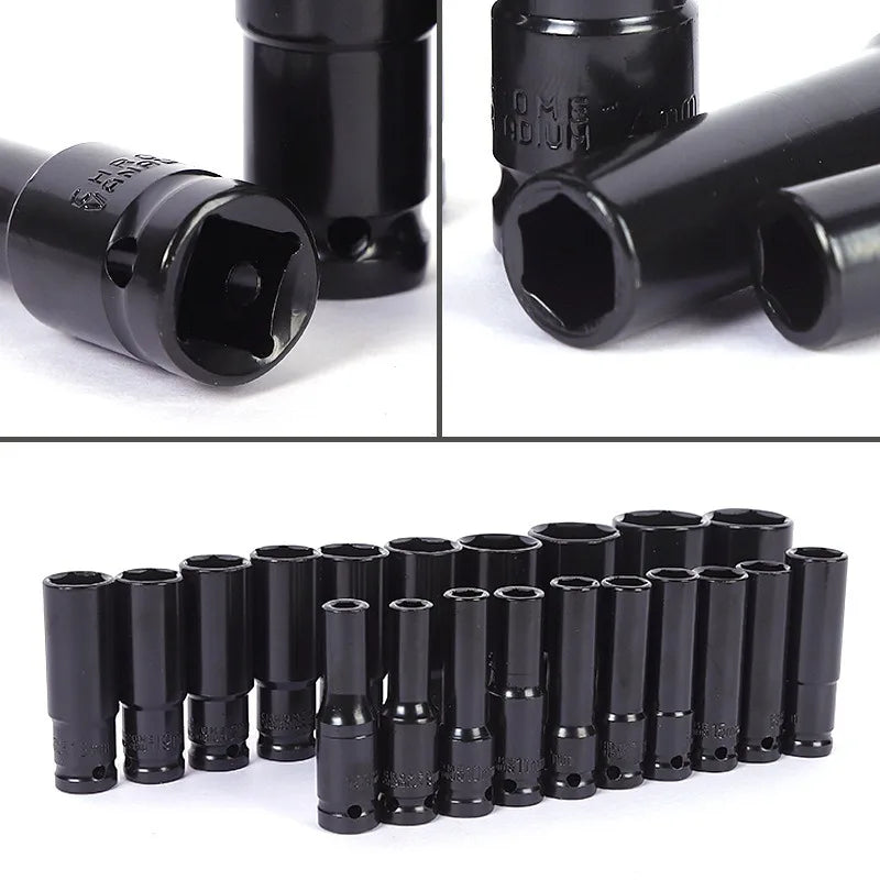 1/2" Drive Deep Impact Socket Drive Metric Wrench Socket Deep Impact Socket Pneumatic Wrench Head Tire Removal Tools