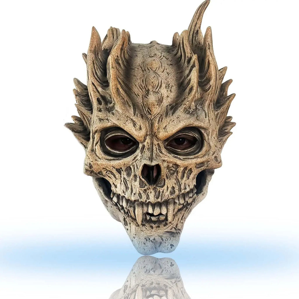Halloween Skull Mask Skeleton Mask Full Head Demon Skull Masks Knife Outfit Scary Cosplay Party Props For Adult