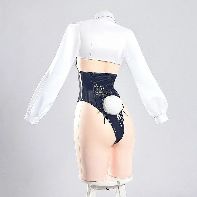 Ryuge Kisaki Bunny Girl Cosplay Costume Wig Cheongsam Jumpsuit Full Set Party Uniform Hallowen Play Role Clothes Clothing