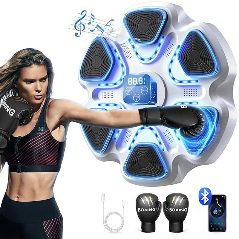 Máquina de boxeo con música inteligente, equipo de entrenamiento de pared, simulador de boxeo y Fitness, equipo de gimnasio en casa sin marca
