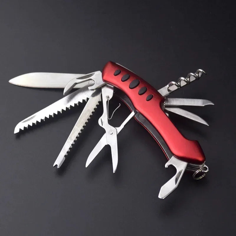 Hot Sale  Multifunctional  Knife Camp Multitool Bottle Opener Folding Knife Portable  Military  Pocket Knives EDC Tools