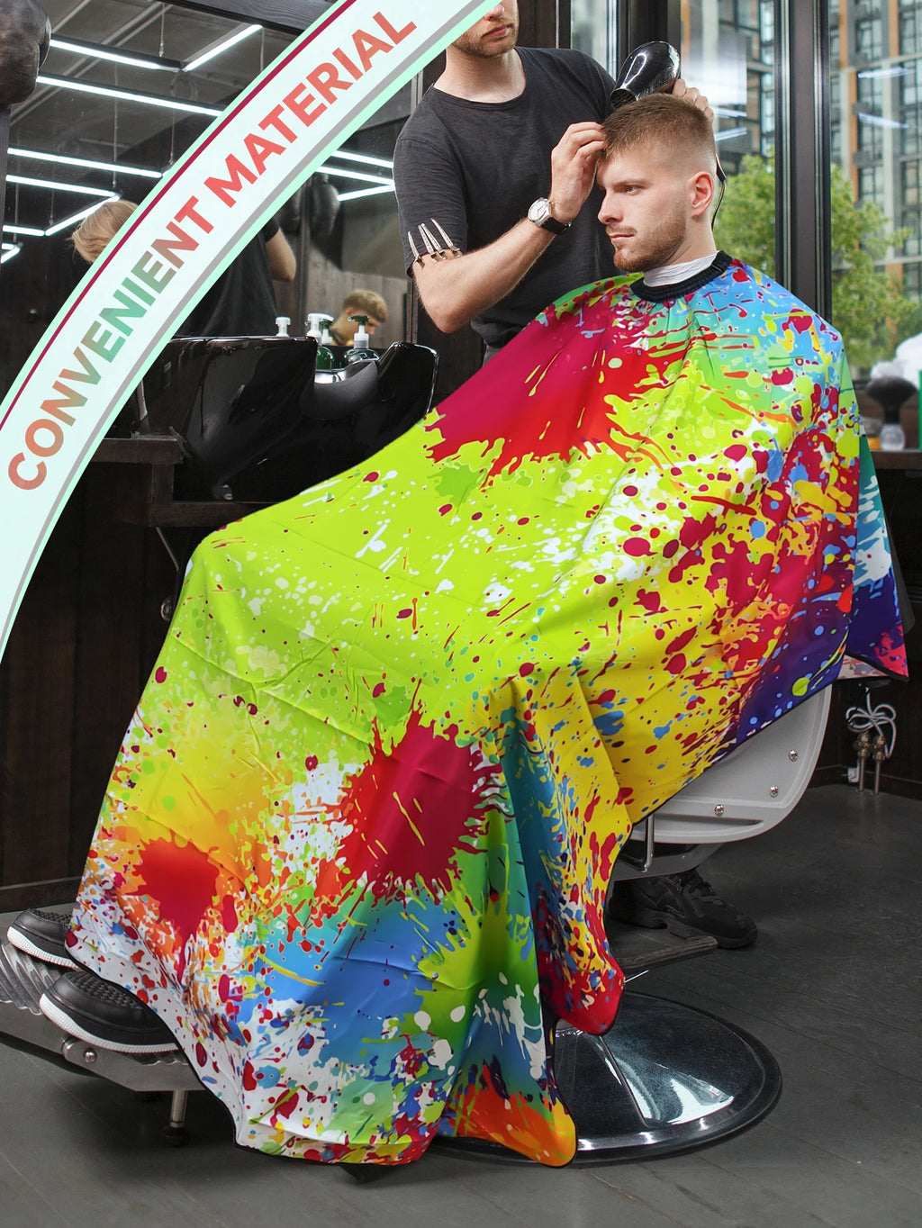 Professional Hair Cutting Cape - Waterproof & Anti-Static Hairdressing Apron, Barber Smock, Hair Salon Cape, Hair Cutting Gown