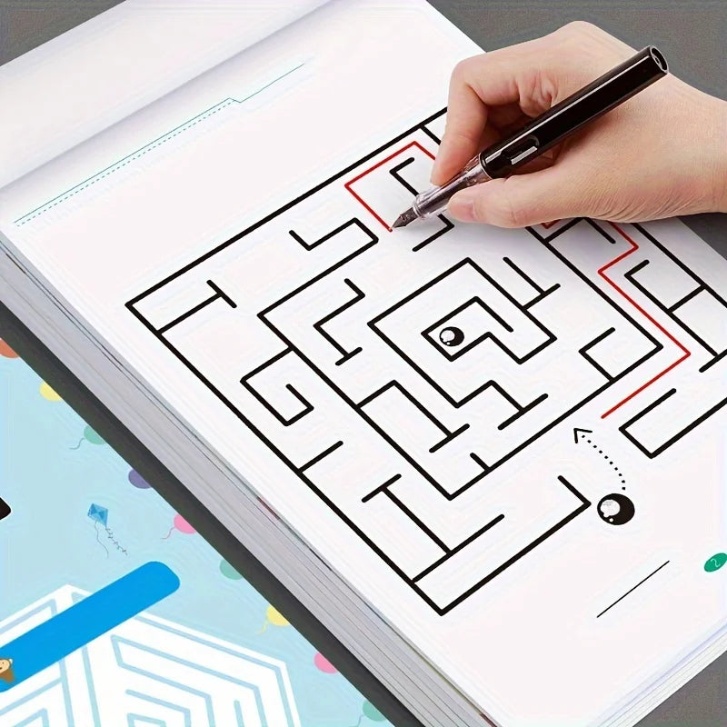 1 Pcs Children Concentration Maze Training Book Student Thinking Development Toy Attention Training