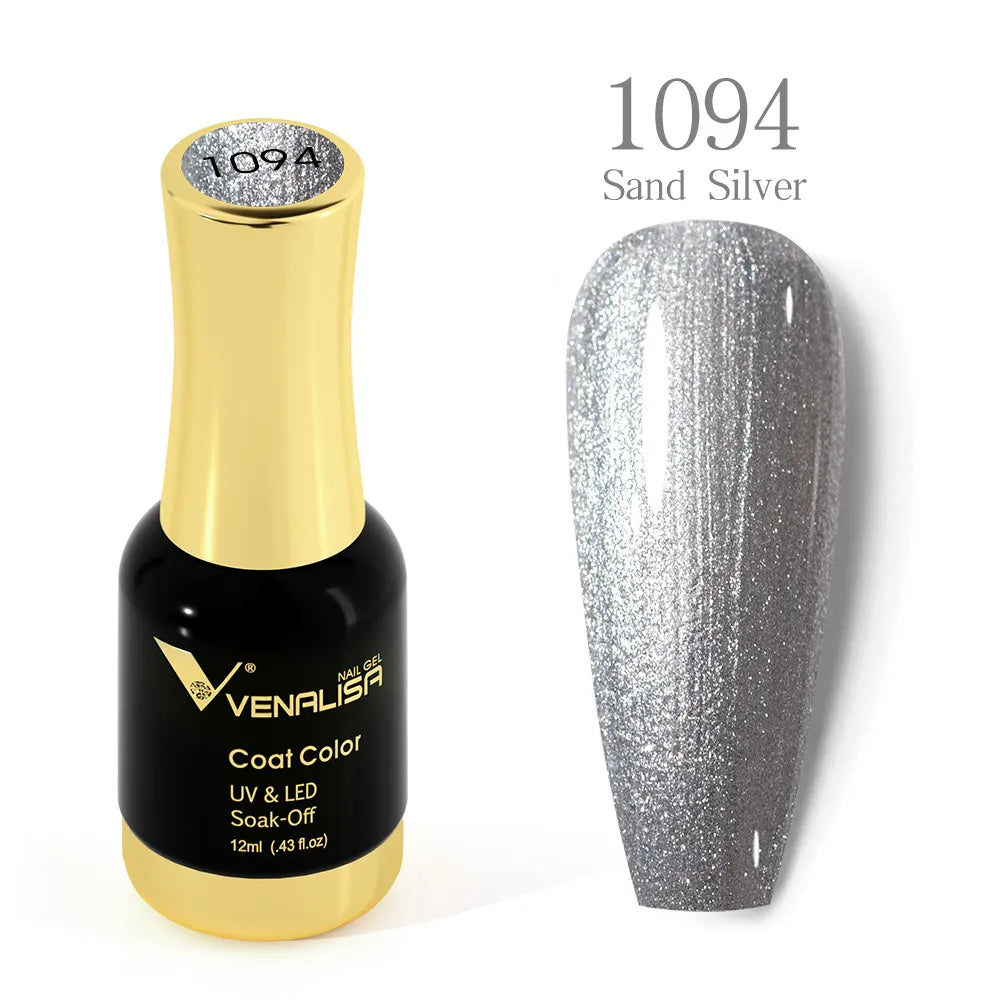 Venalisa Super Color Gel Varnish 12ml Diamond Shining Glitter Sequin Starry Platinum Nail Enamel Long Lasting Time Gel Polish