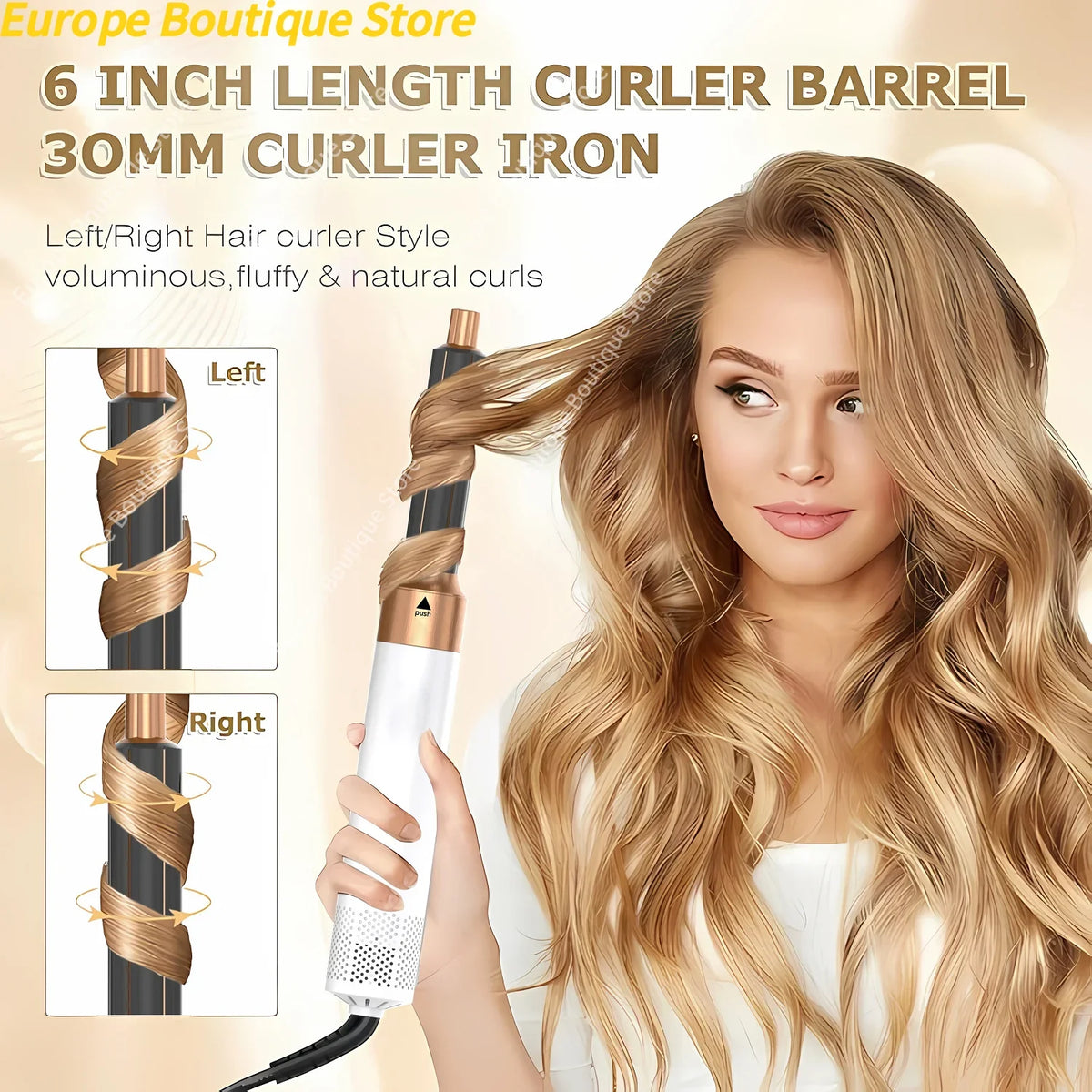 Professional 5 in 1 Hair Dryer Hot Air Comb Curler For Dyson Airwrap Hair Dryer Styling Tool Hair Straightener Hairdressing Tool