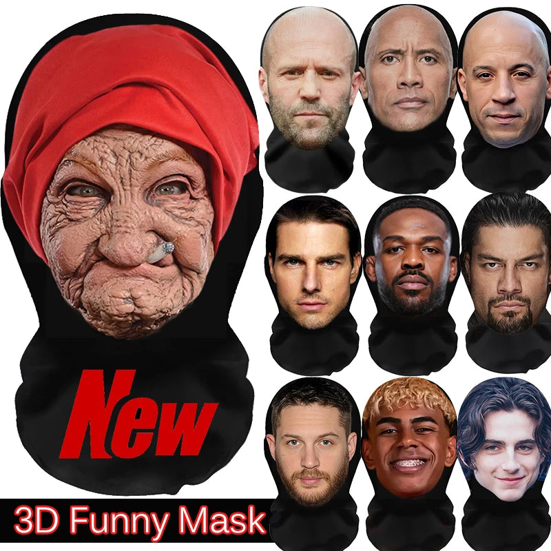 2026 NUEVA máscara de Halloween para rol de cosplay disfraces disfraces vestir celebridades máscaras faciales realistas pasamontañas