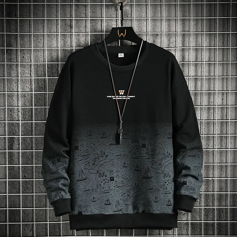 Autumn Spring 2023 Hoodies Sweatshirt For Men's  Hip Hop Punk Pullover Streetwear Casual Fashion Clothes OverSize 5XL