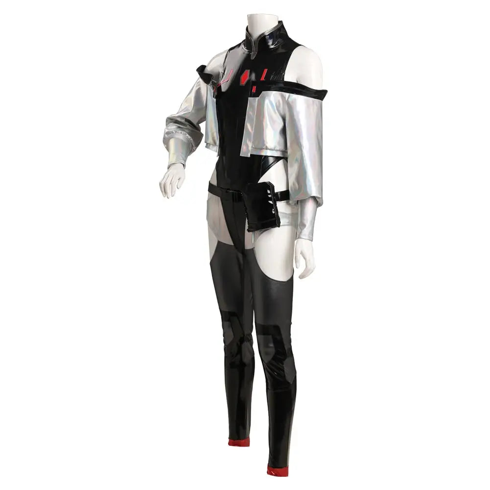 Women Lucy Cosplay Jumpsuit Waistbag Outfits Anime TV Runners Of Edge Costume Roleplay Fancy Dress Up Party Disguise Cloth