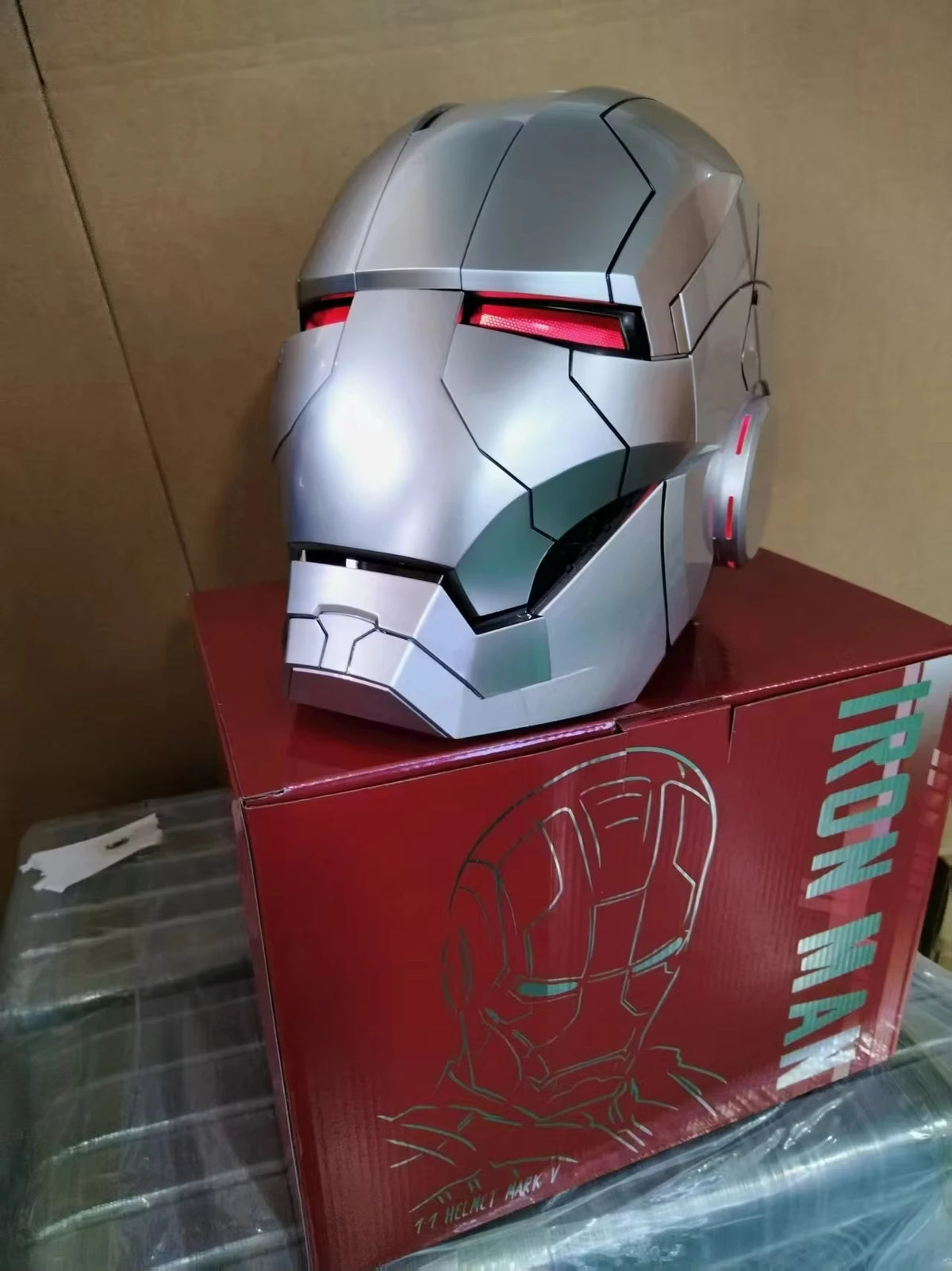 Iron Man Helmet MK5 Pro Max Voice Controlled Version Auto‑Open & Close Function Cool Display Gear Premium Collectible Gifts