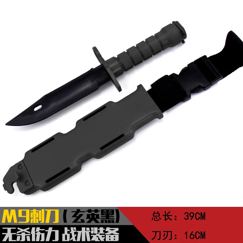 Simulation Student Rubber M9 Training Knife Model Children's Toy Knife
