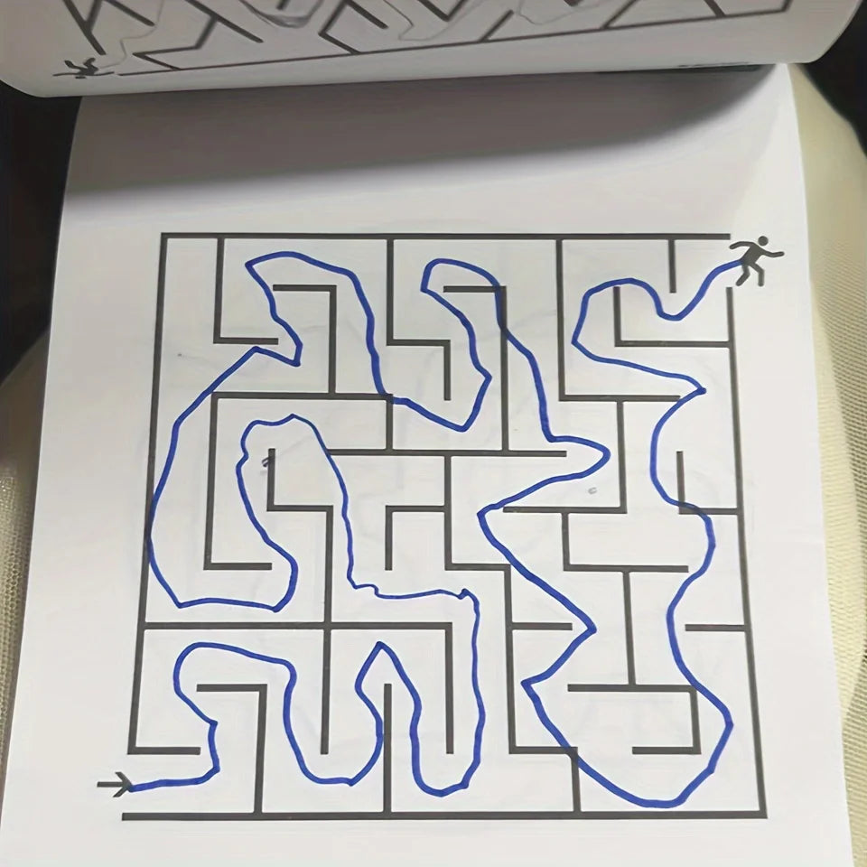 1 Pcs Children Concentration Maze Training Book Student Thinking Development Toy Attention Training