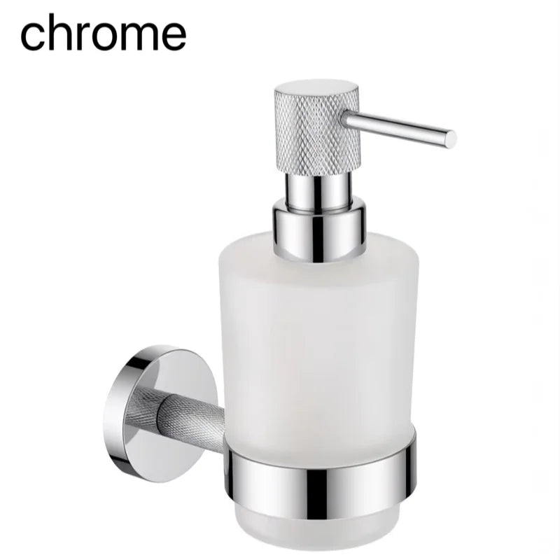Brushed Rose Gold Bathroom Accessories Hardware Stainless Steel Material Wall Mount Cleaning Tool Soap Dispenser Seven Colors