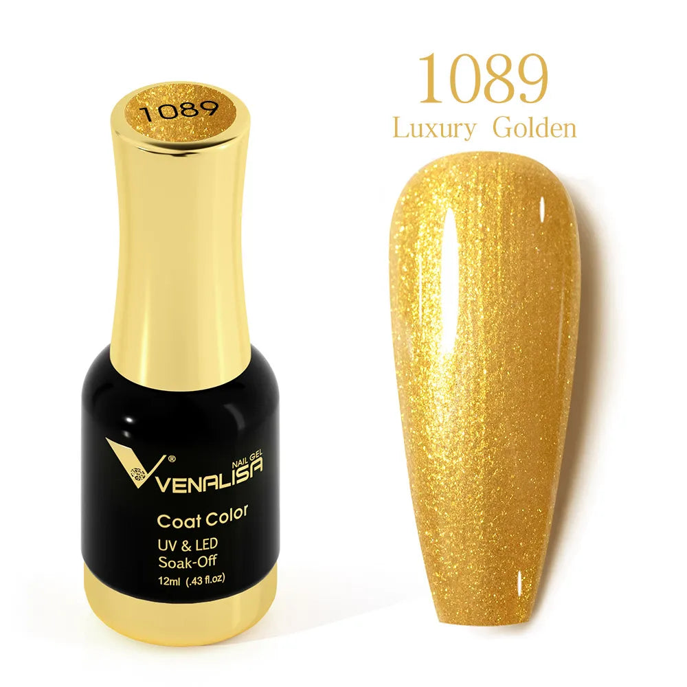 Venalisa Super Color Gel Varnish 12ml Diamond Shining Glitter Sequin Starry Platinum Nail Enamel Long Lasting Time Gel Polish