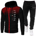 Autumn Winter Popular Men's Tracksuit Zipper Hoodie and Sweatpants Urban Casual Sporty Jogging Suit Male Daily Training Outfits