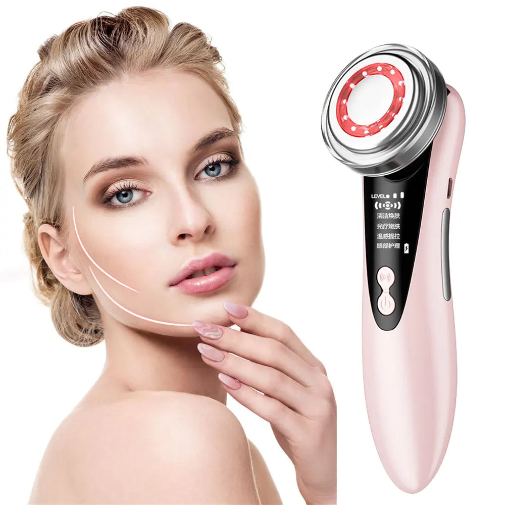 Hifu Masajeador Facial ultrasónico cuidado de la piel herramientas de belleza limpieza Facial rejuvenecimiento de la piel estiramiento apretar cuidado de los ojos Masajeador Facial
