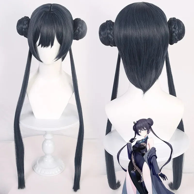 Ryuge Kisaki Bunny Girl Cosplay Costume Wig Cheongsam Jumpsuit Full Set Party Uniform Hallowen Play Role Clothes Clothing