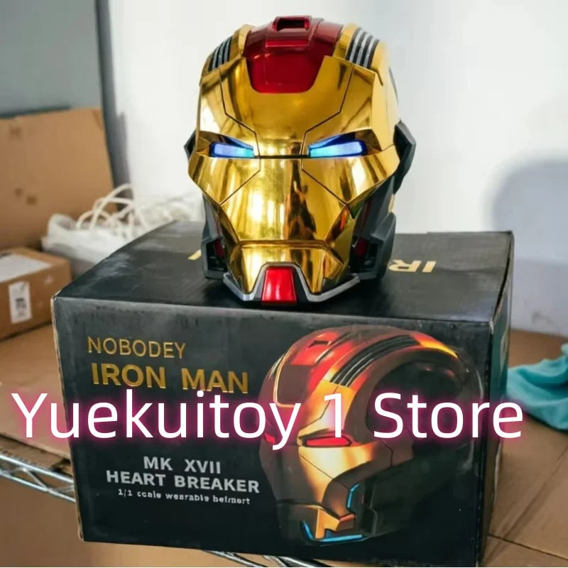 1:1 Wearable Iron Man Helmet Mk5 Mk50 Mk17 Steel Spider Man Helmet Collector'S EditionHelmet Collector'S Gift