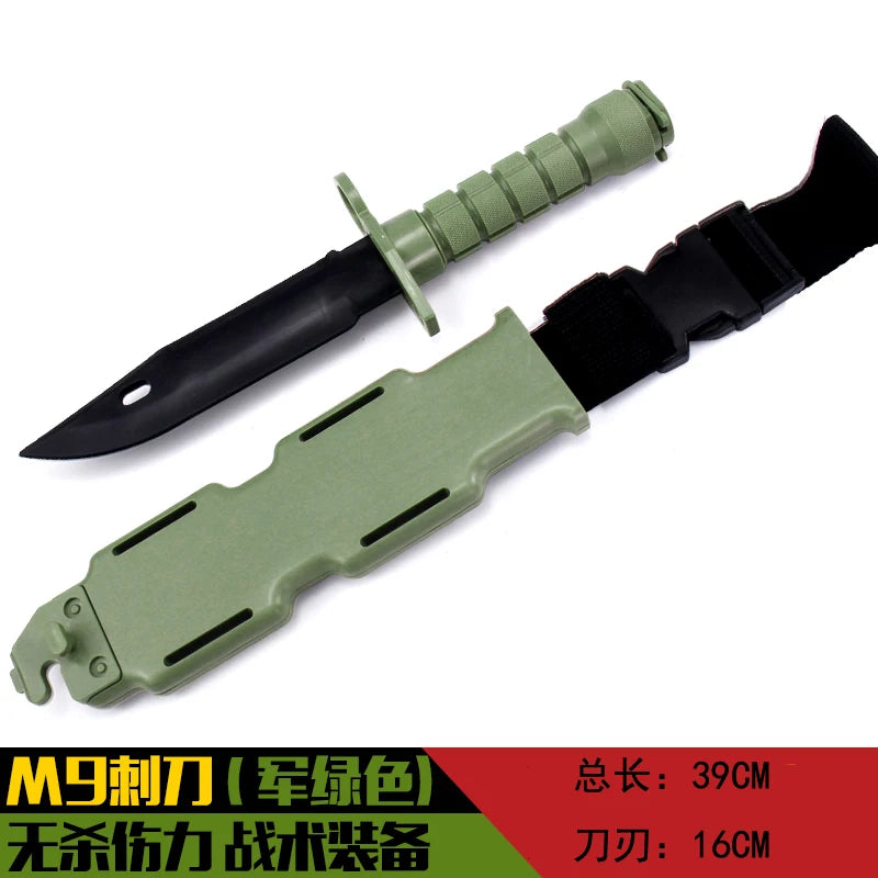 Simulation Student Rubber M9 Training Knife Model Children's Toy Knife