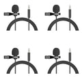 Mini micrófono Lavalier USB portátil de 1,5 m/3,5mm/tipo-c micrófono de solapa con Clip de Metal micrófono condensador para PC y portátil