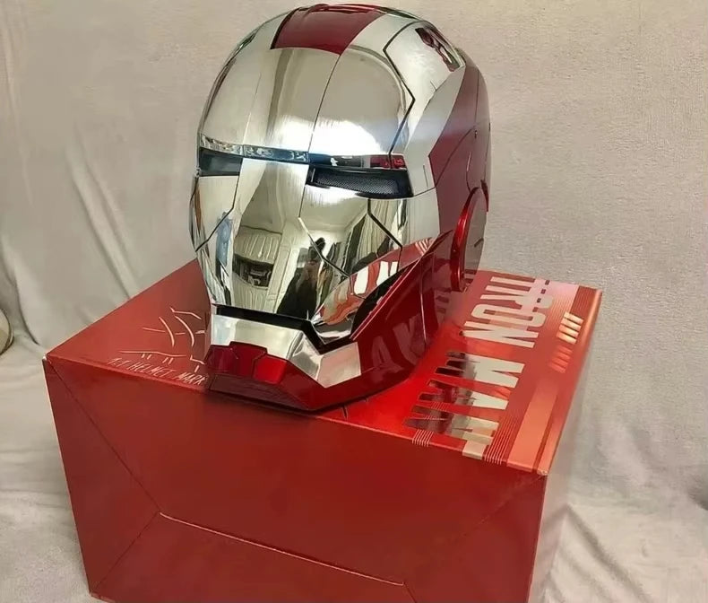 Iron Man Helmet MK5 Pro Max Voice Controlled Version Auto‑Open & Close Function Cool Display Gear Premium Collectible Gifts