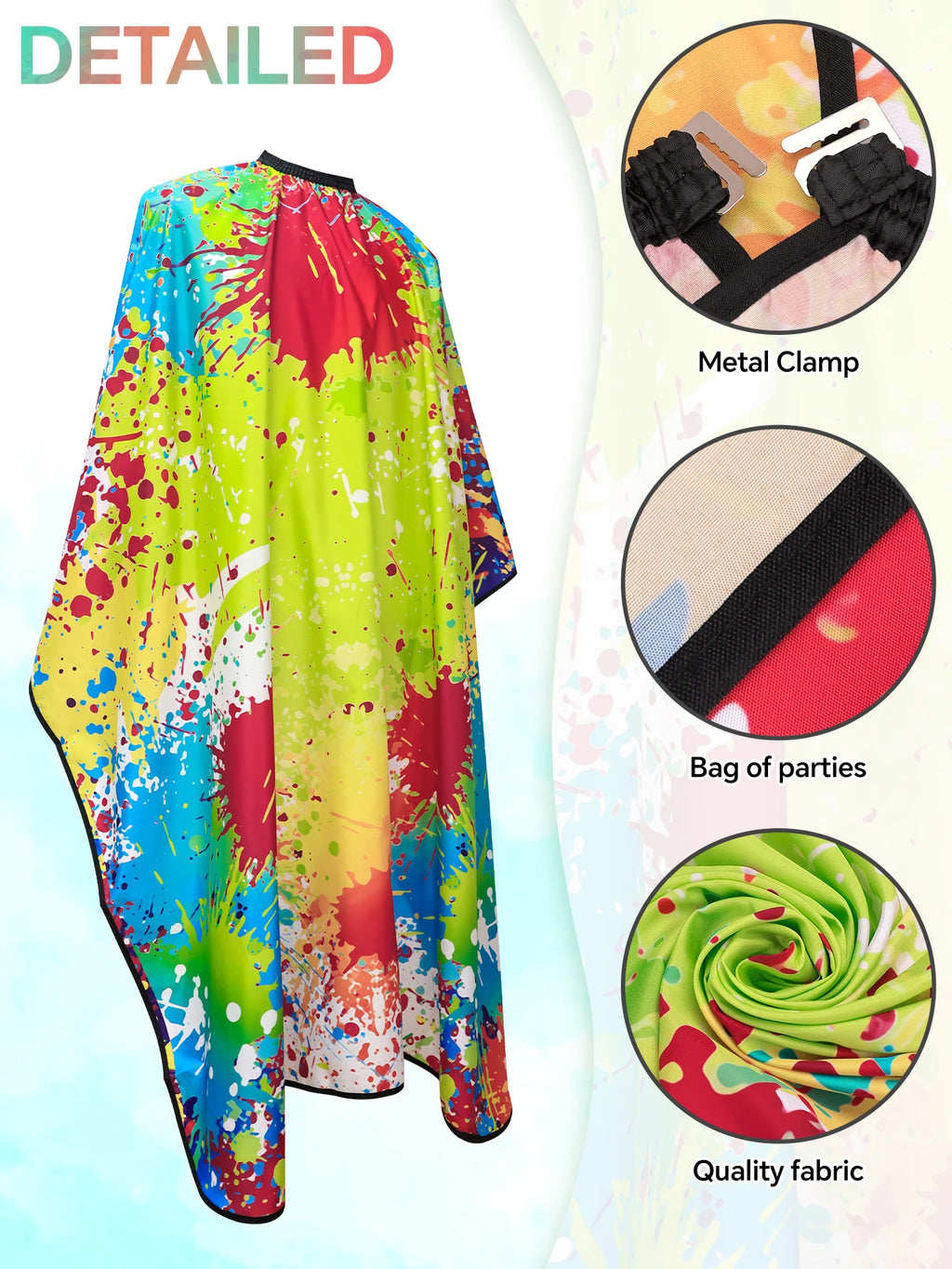 Professional Hair Cutting Cape - Waterproof & Anti-Static Hairdressing Apron, Barber Smock, Hair Salon Cape, Hair Cutting Gown