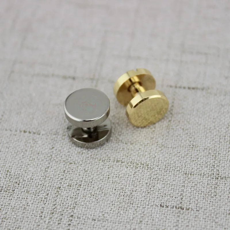 10-50-200pcs High Quality Binding Screws Nail Rivets Album Leather Copper Leather Craft Belt Wallet Solid Screws chicago rivet