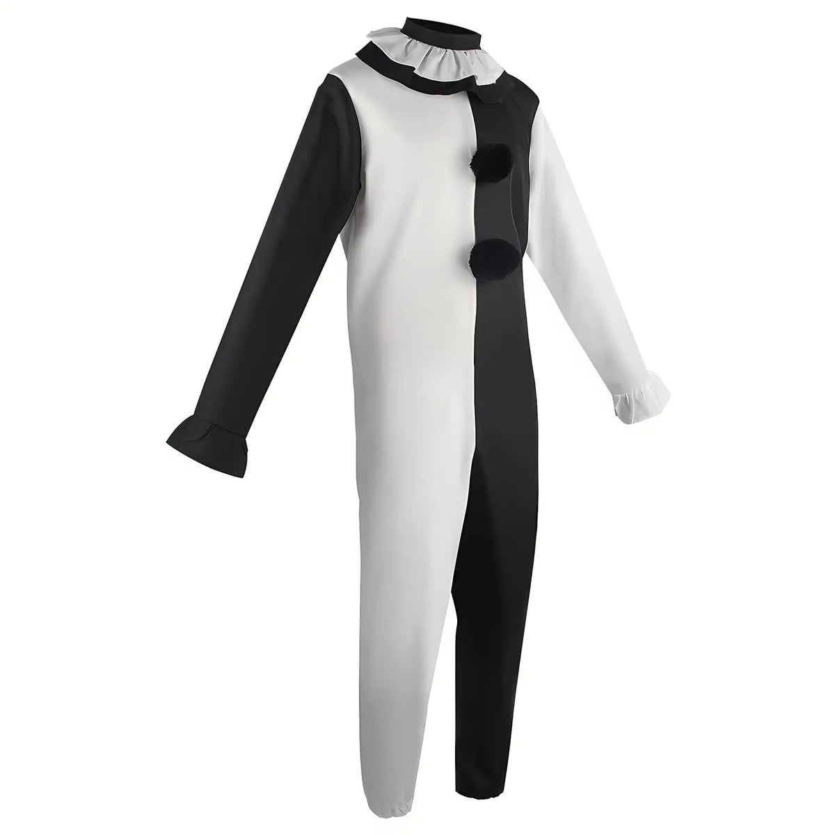 Kids Terrifier Clown Costume Halloween Art the Clown Costume Scary Terrifier Black White Jumpsuit Outfits for Cosplay Party