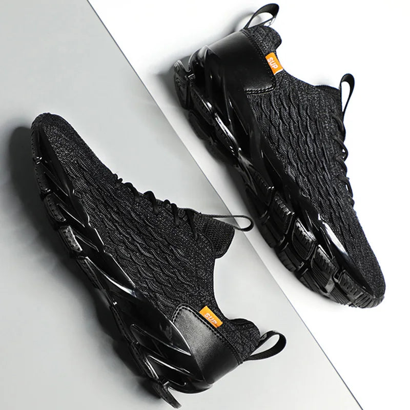 Men Running Shoes Non Slip Breathable Fashionable Outdoor Lightweight Lace Up Wear-resistant Casual Walking Shoes for Men