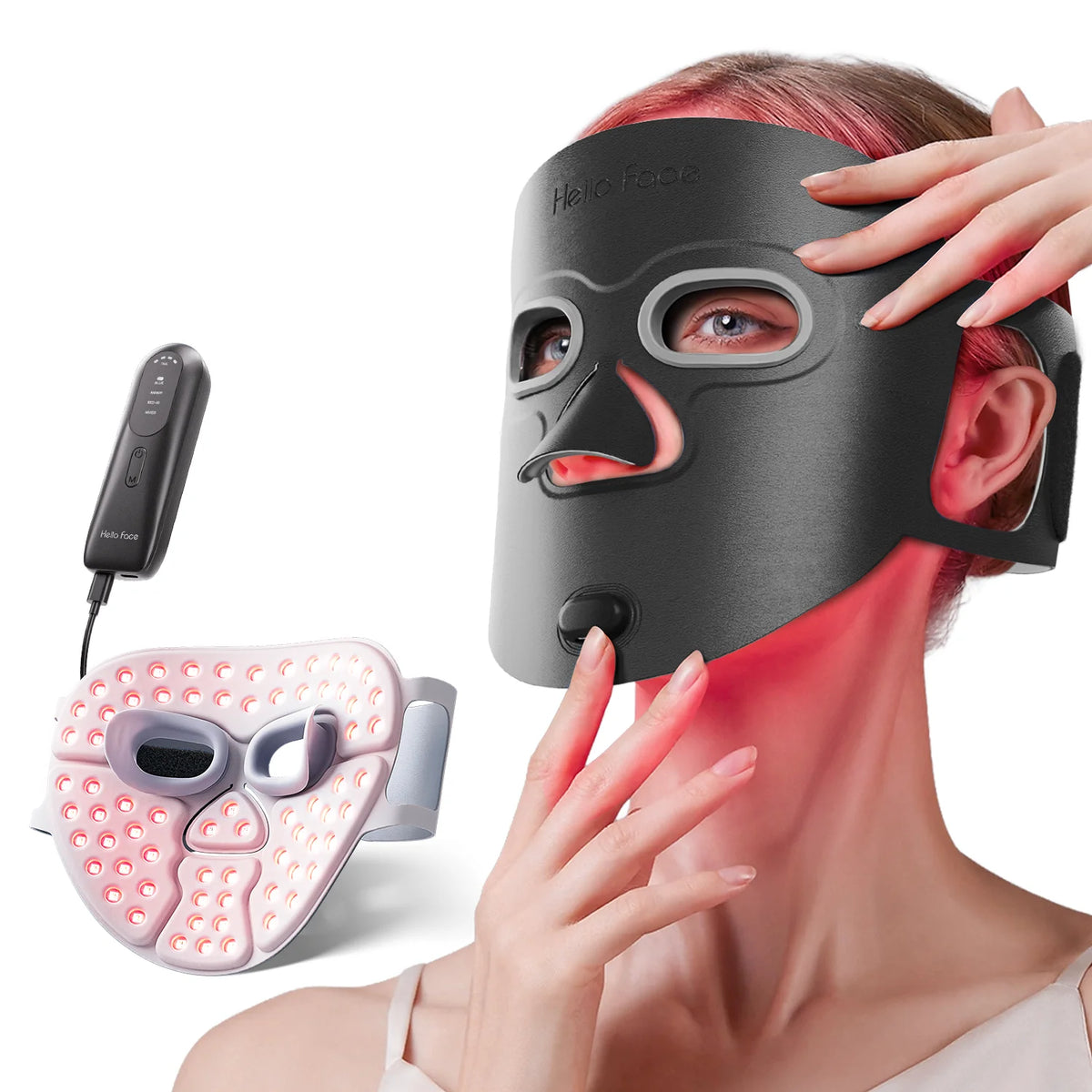 Dispositivo de máscara LED Hello Face M500S, herramienta para el cuidado de la piel, el mejor regalo para amantes, padres y amigos
