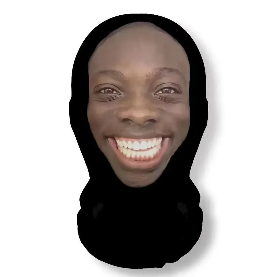 Divertida máscara facial completa con estampado 3D, máscaras faciales de celebridades, malla elástica, accesorios para fiesta de Halloween, pasamontañas, cubiertas para la cabeza