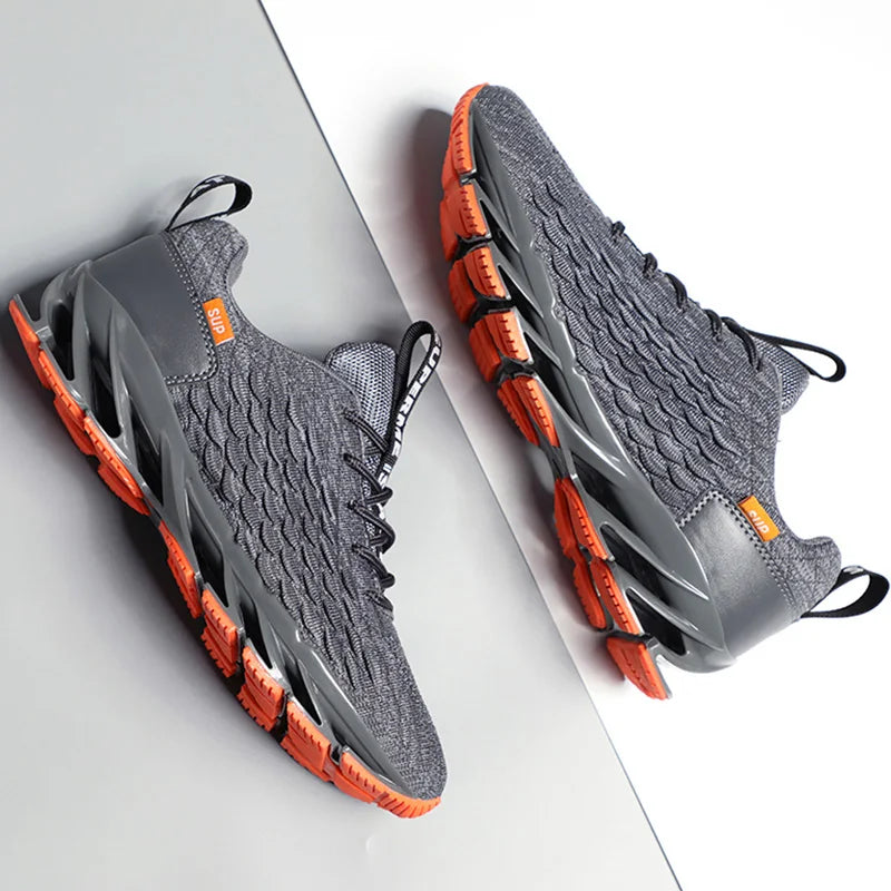 Men Running Shoes Non Slip Breathable Fashionable Outdoor Lightweight Lace Up Wear-resistant Casual Walking Shoes for Men