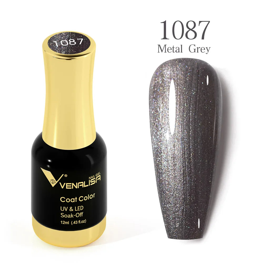 Venalisa Super Color Gel Varnish 12ml Diamond Shining Glitter Sequin Starry Platinum Nail Enamel Long Lasting Time Gel Polish