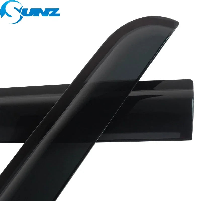 4PCS Injection Black Window Deflector Shiled For Mitsubishi L200 Triton 2023 2024 2025 Car Window Visor Sun Shield Rain Guard