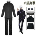 Anime Jujutsu Satoru Gojo Cosplay Costume Eye Patch Wigs Free Glasses Halloween Party Men Women