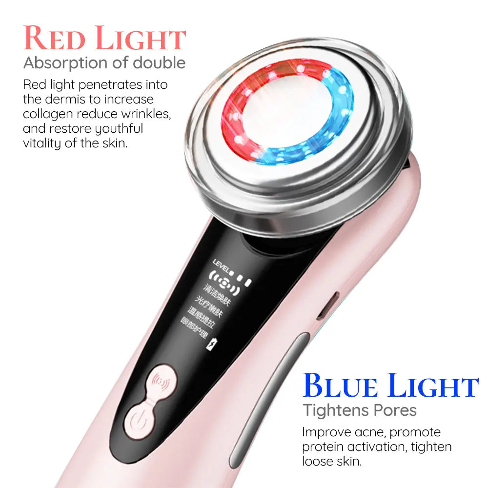Hifu Masajeador Facial ultrasónico cuidado de la piel herramientas de belleza limpieza Facial rejuvenecimiento de la piel estiramiento apretar cuidado de los ojos Masajeador Facial