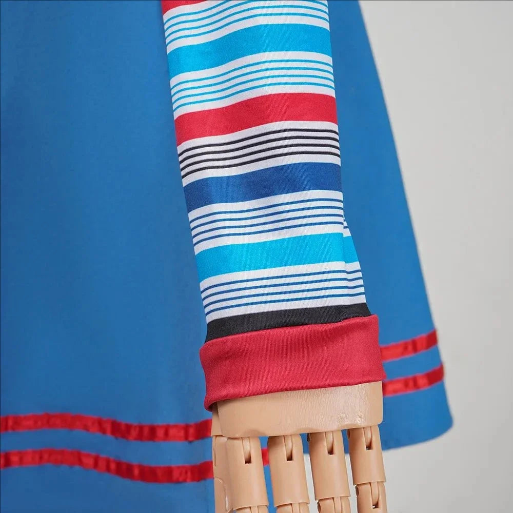 Disfraz de muñeco fantasma para mujer, disfraz de Chucky, vestidos elegantes para niñas adultas, disfraz de payaso de muñeco fantasma de terror para carnaval, Halloween
