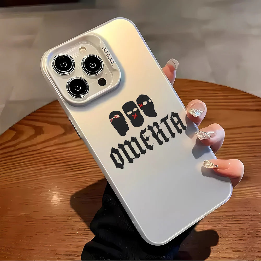 Omerta 47 Maes Phone Case For iPhone 16 15 14 13 12 11 mini Pro Max X XR XSMAX 8 7 Plus Anti Fall Matte Back Cover