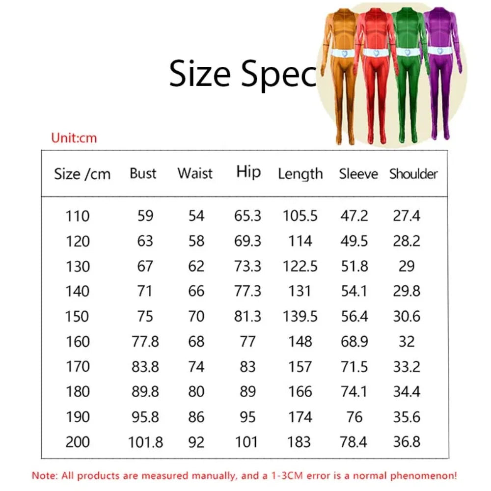 Disfraz de Cosplay de Totally Spies para mujeres y adultos, mono con estampado 3D de trébol Ewing Zentai, mono de Cosplay de Alexandra para Halloween
